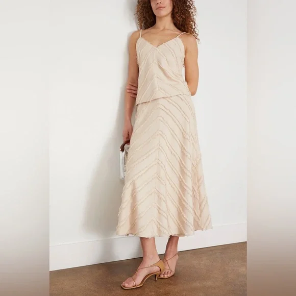Tanya Taylor  Maxine Skirt in Cream - Picture 2 of 4